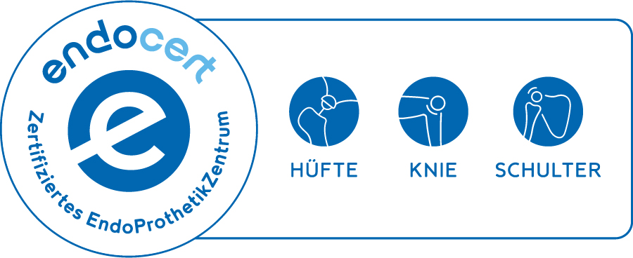Logo zertifiziertes Endoprothetikzentrum